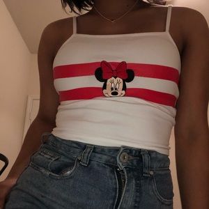 Minnie Mouse cami crop top